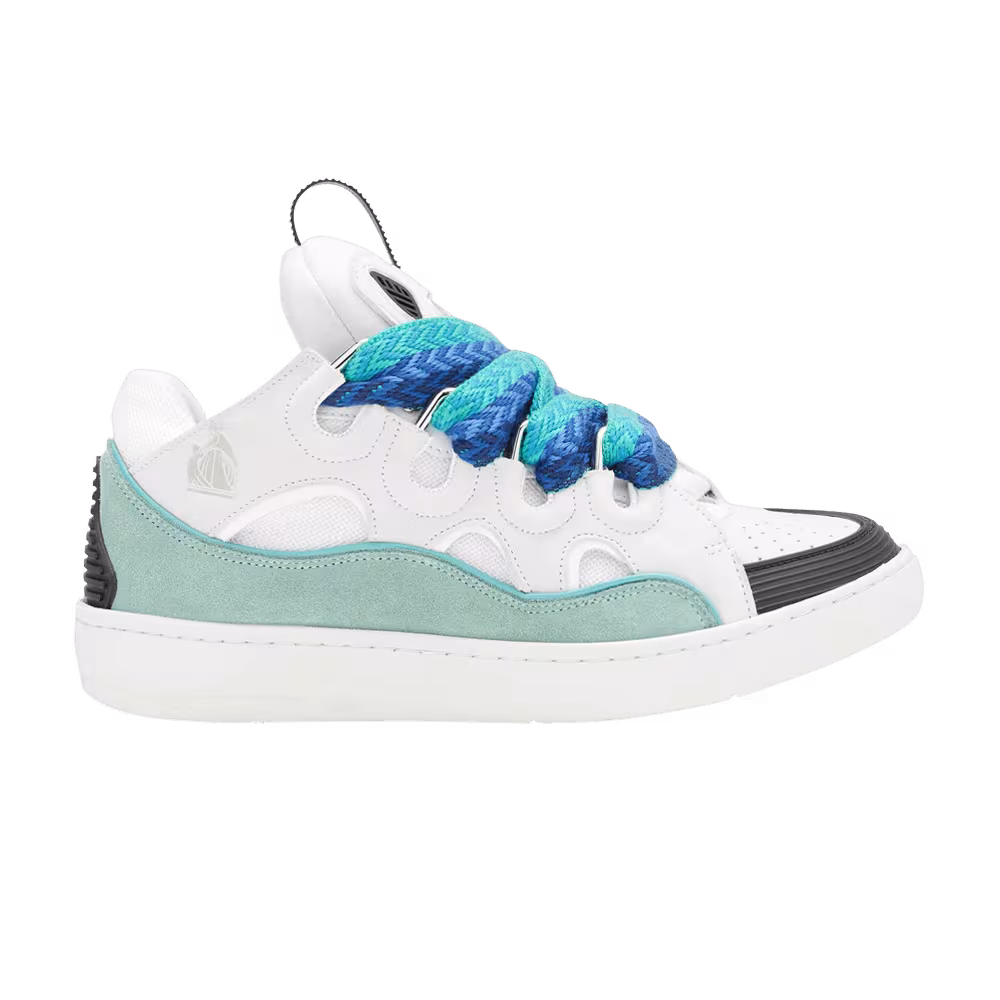 Lanvin Women's Curb Sneakers White Green