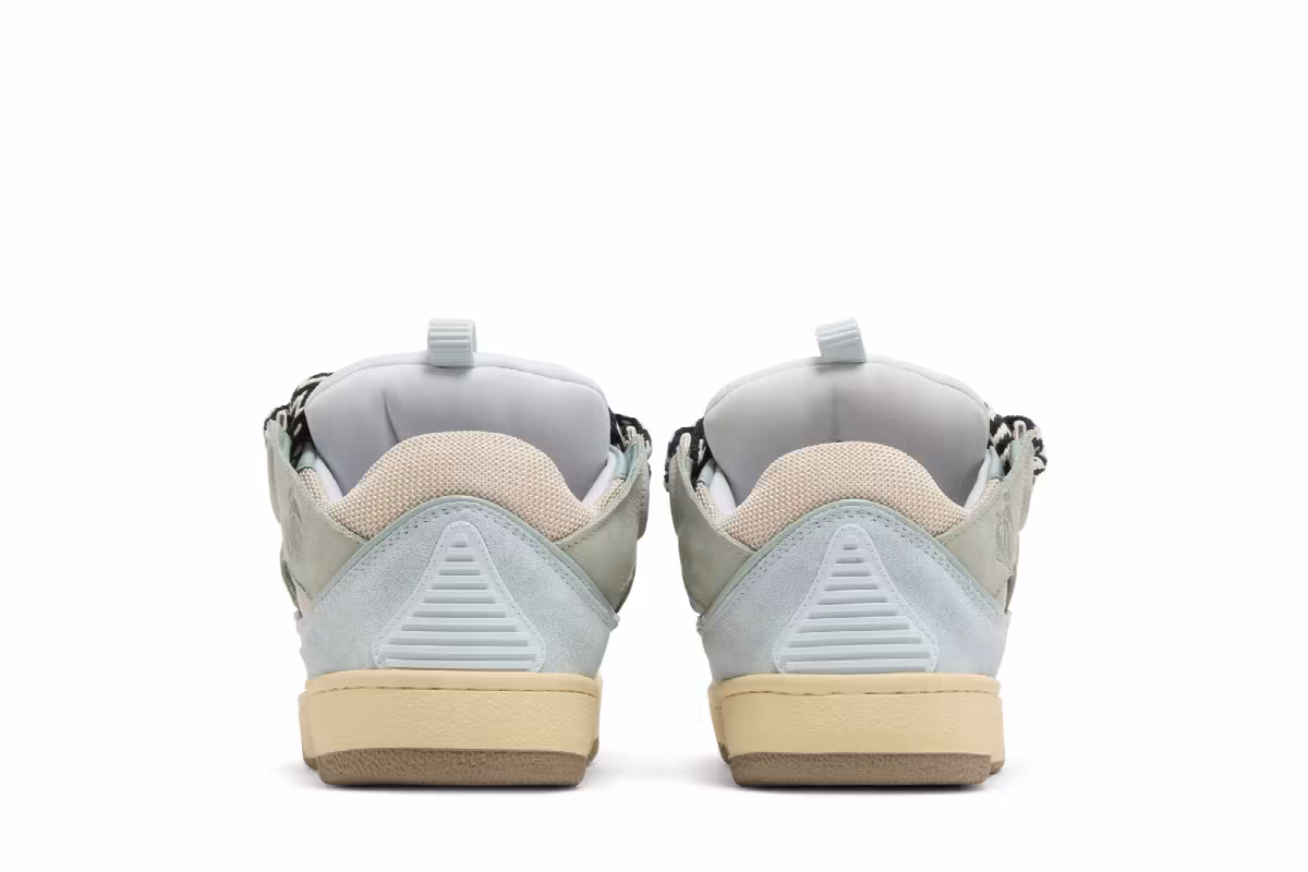 Lanvin Women's Curb Sneakers Light Blue, view 7