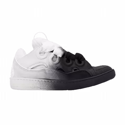 Lanvin Spray Curb Sneaker 'Black White'