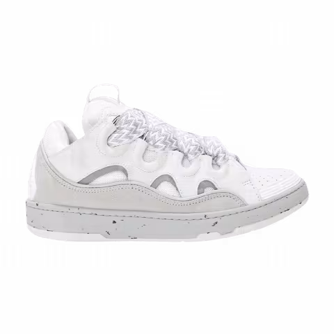 Lanvin Wmns Curb Sneakers 'White Grey'
