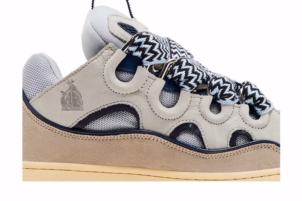 Lanvin Curb Sneakers Vanille, view 3
