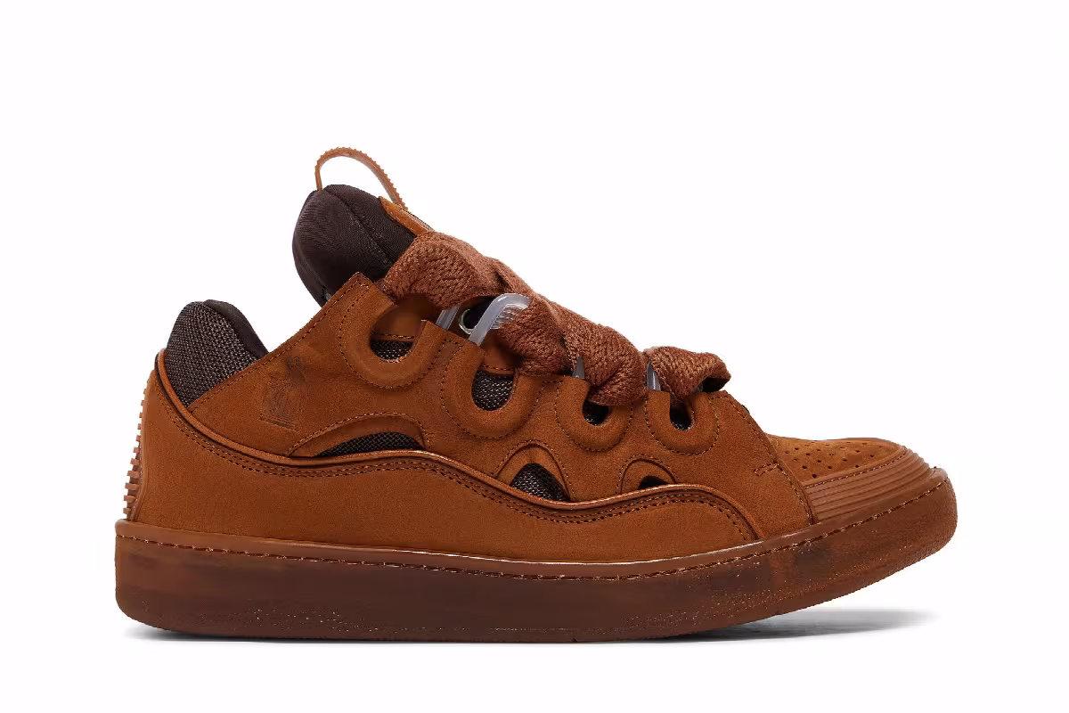 Lanvin Curb Sneakers Tan, view 2