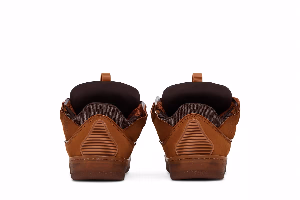 Lanvin Curb Sneakers Tan, view 7