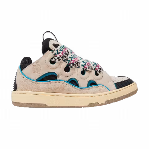 Lanvin Wmns Curb Sneakers 'Ecru Black'