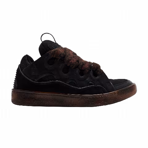 Lanvin Wmns Curb Sneaker 'Black Chocolate Brown'