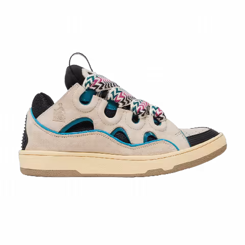 Lanvin Curb Sneakers 'Ecru Black'