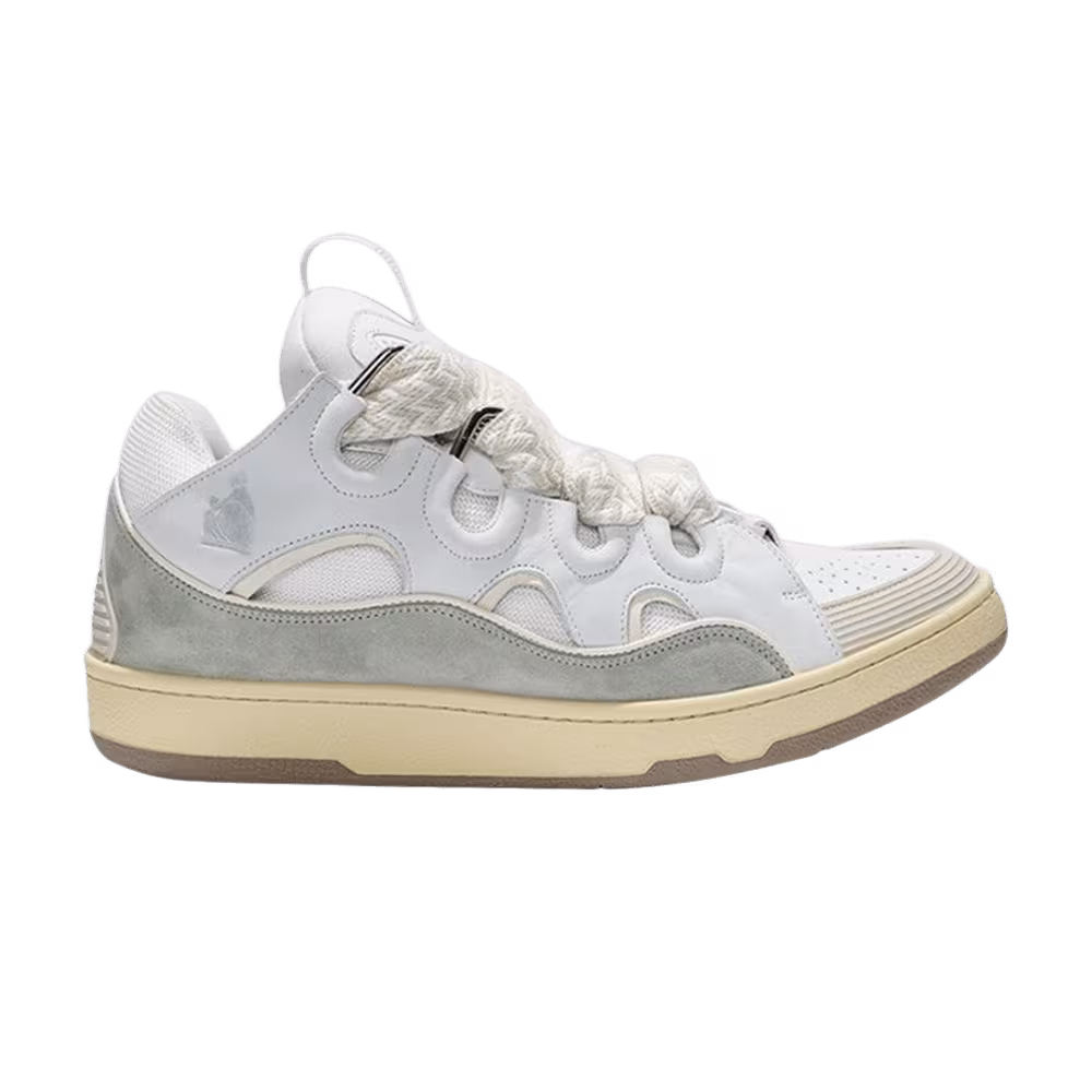Lanvin Curb Sneakers Jade White