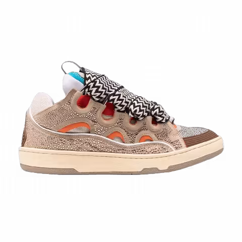 Lanvin Curb Sneakers 'Rhinestones - Beige'