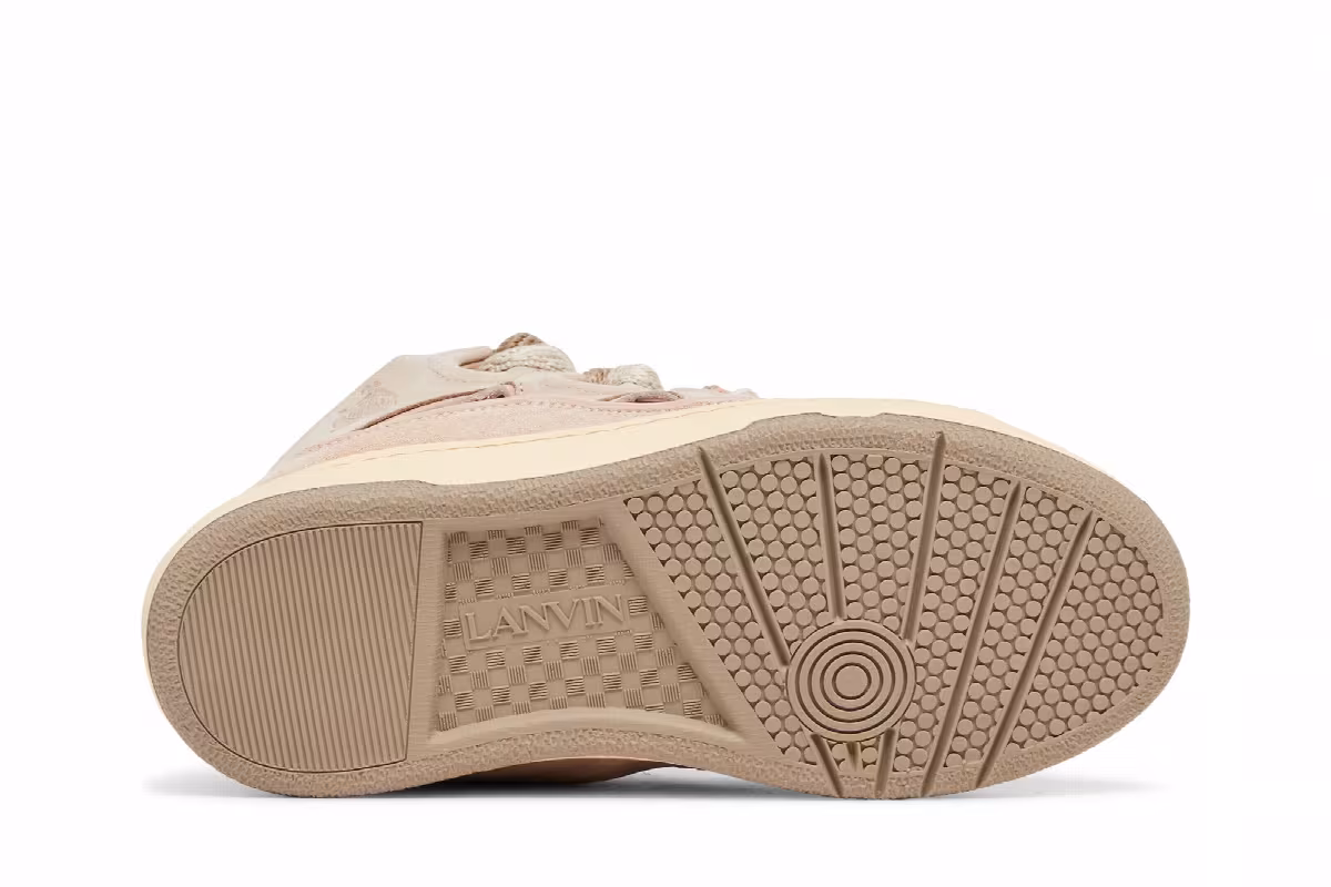 Lanvin Women's Curb Sneakers Nude, view 5