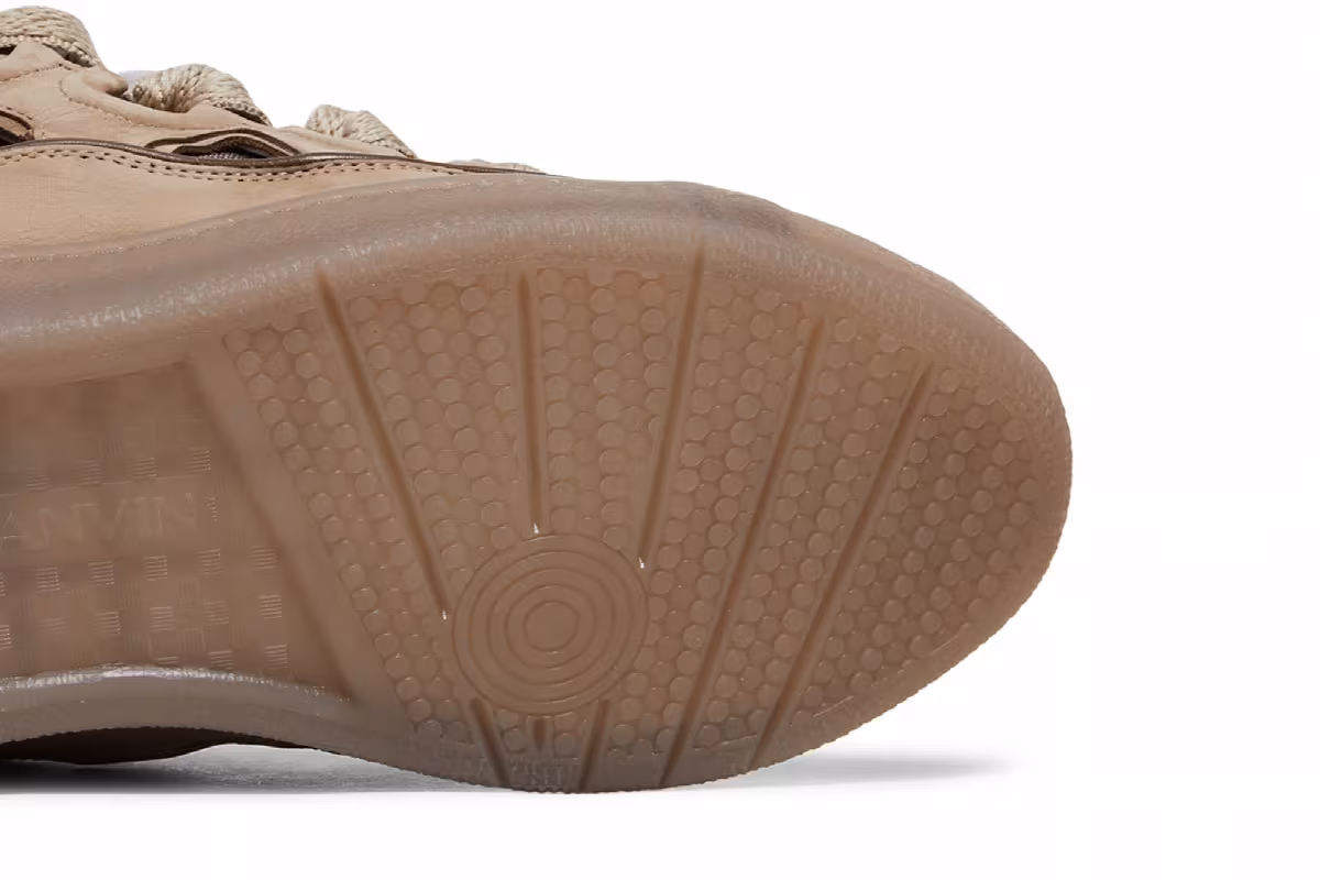 Lanvin Curb Sneakers Taupe, view 6