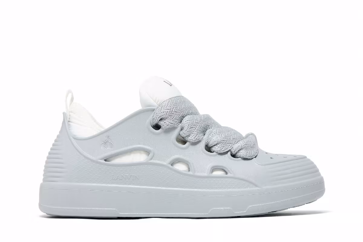 Lanvin Curb Block Molded EVA Pearl Grey, view 2