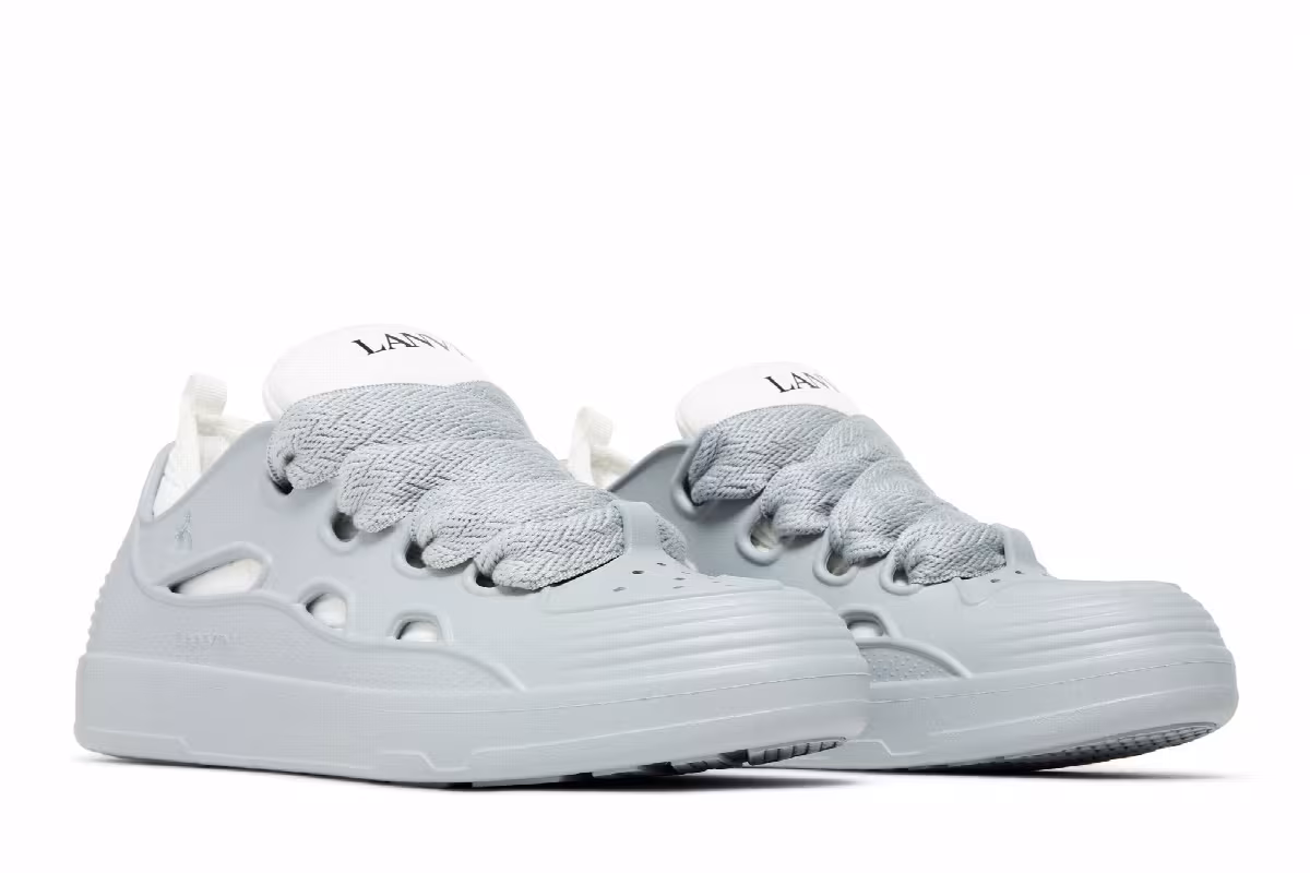 Lanvin Curb Block Molded EVA Pearl Grey, view 9