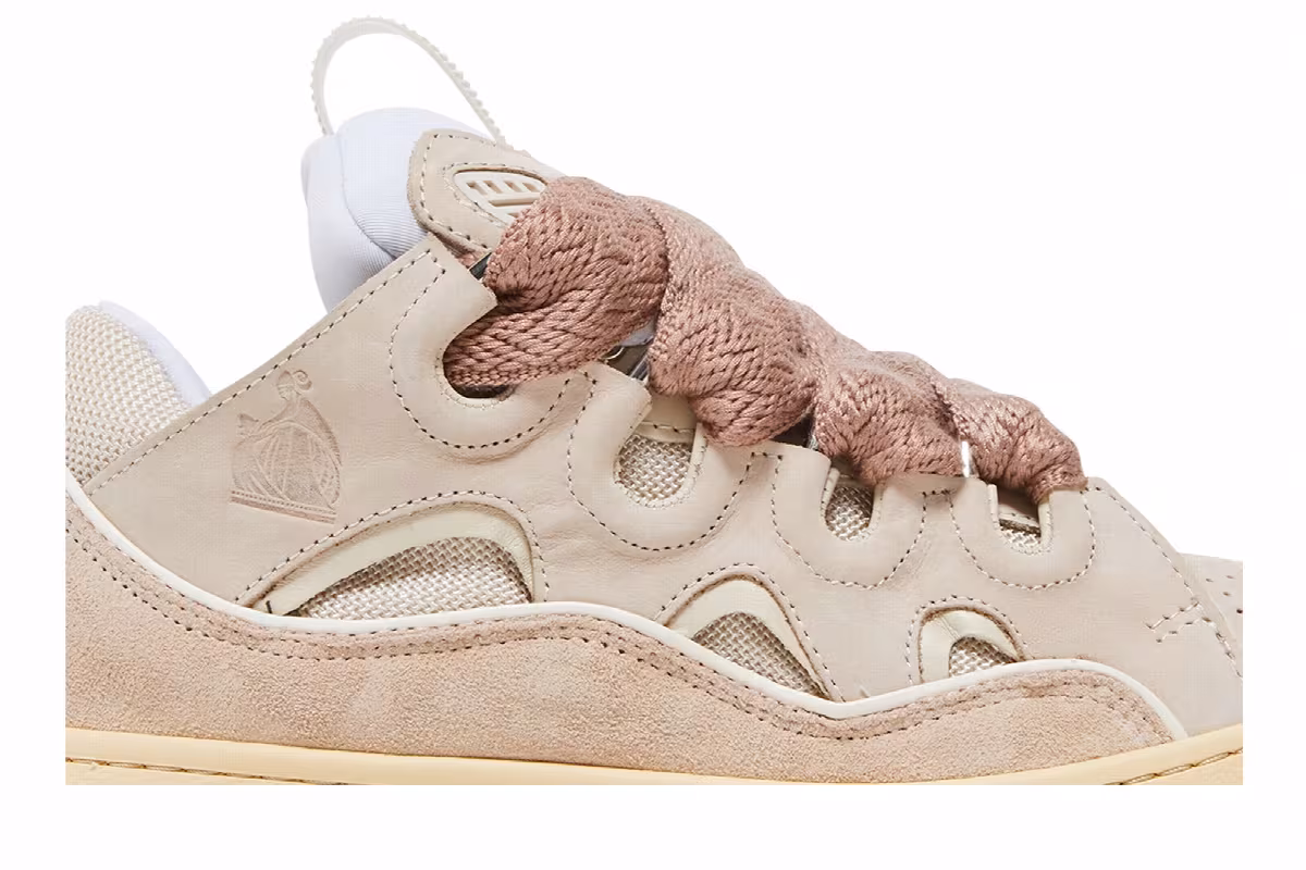 Lanvin Women's Curb Sneakers Nude, view 3