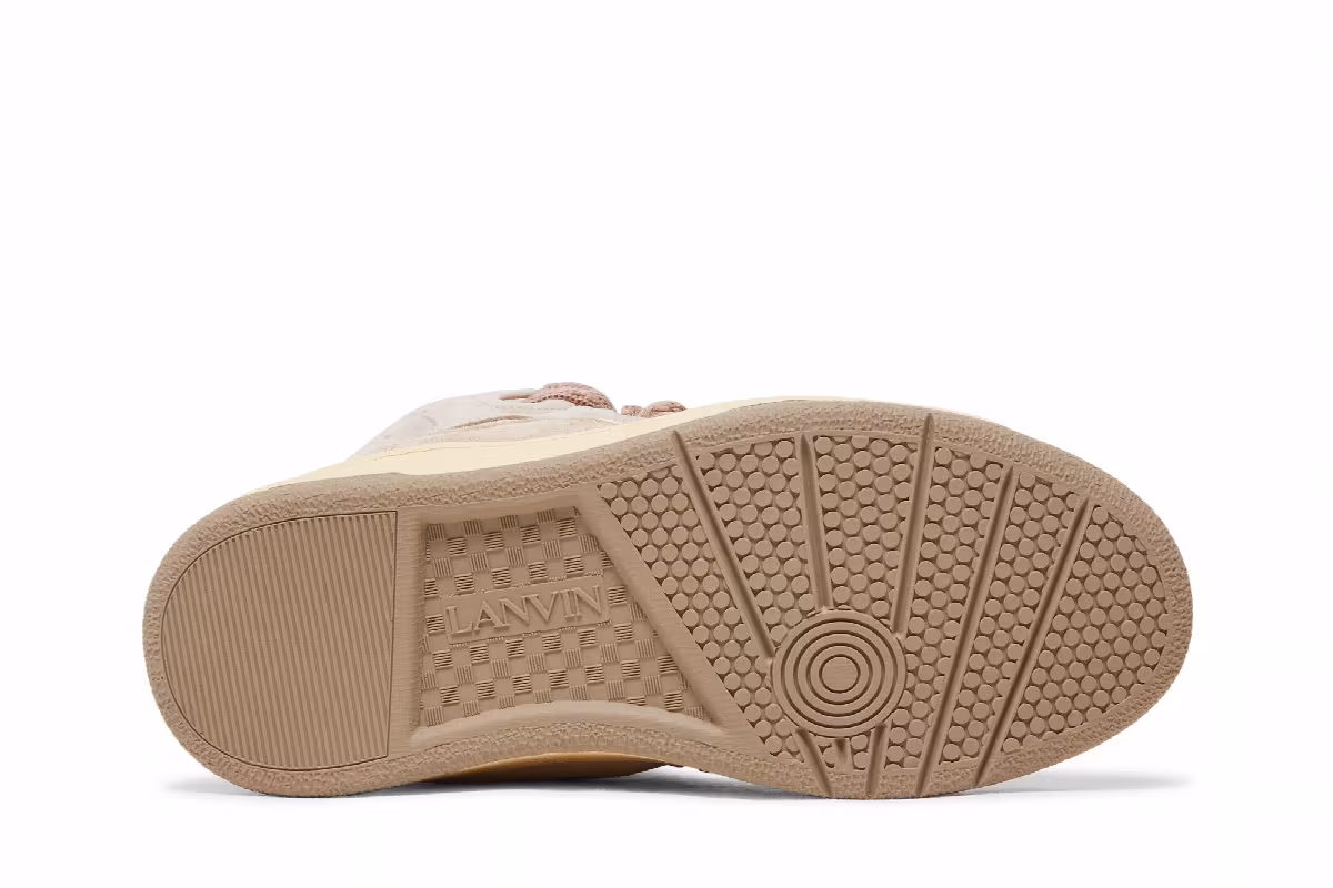 Lanvin Women's Curb Sneakers Nude, view 5