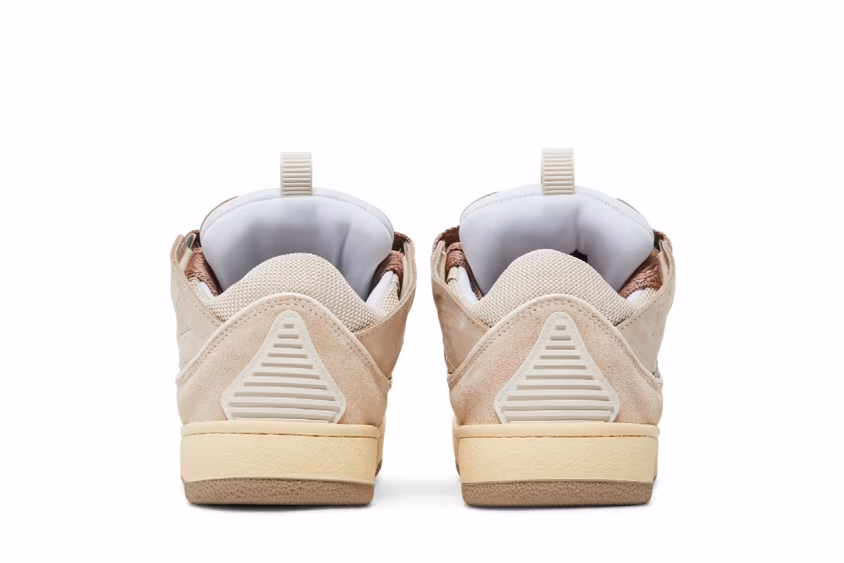 Lanvin Women's Curb Sneakers Nude, view 7