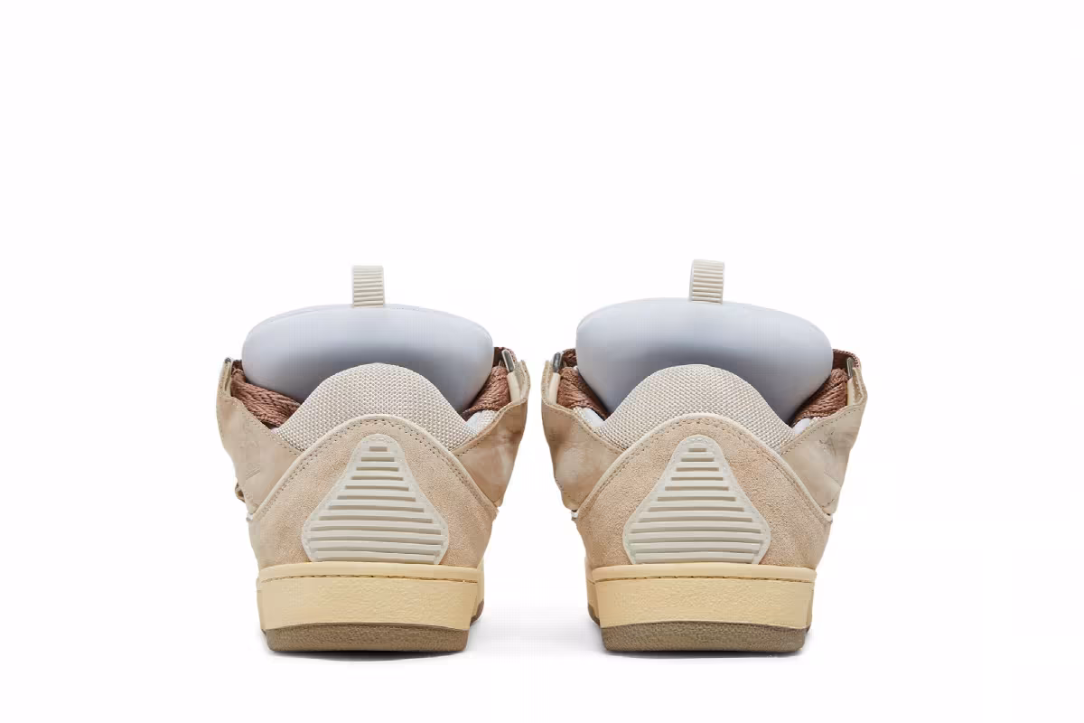 Lanvin Curb Sneakers Nude, view 7