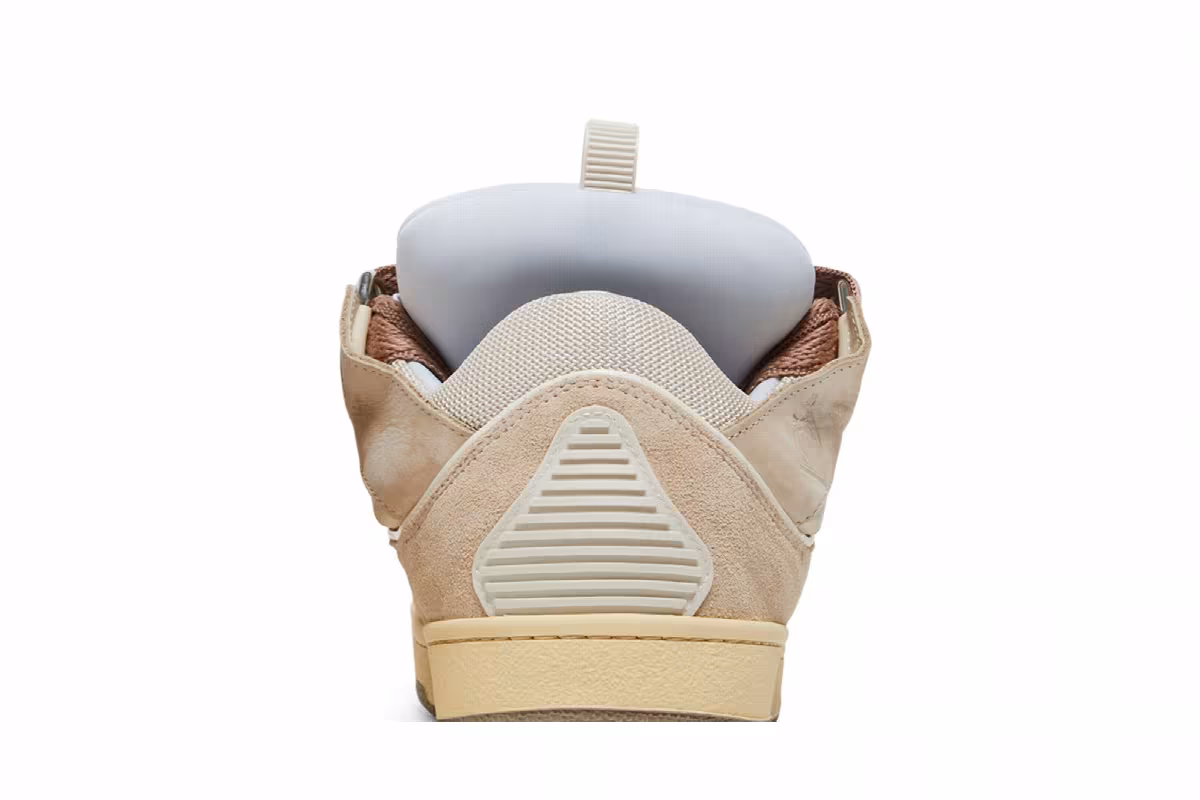 Lanvin Curb Sneakers Nude, view 8