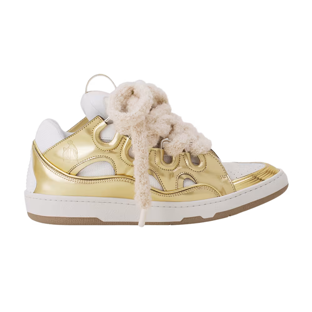 Lanvin Curb Metallic Sneaker Gold
