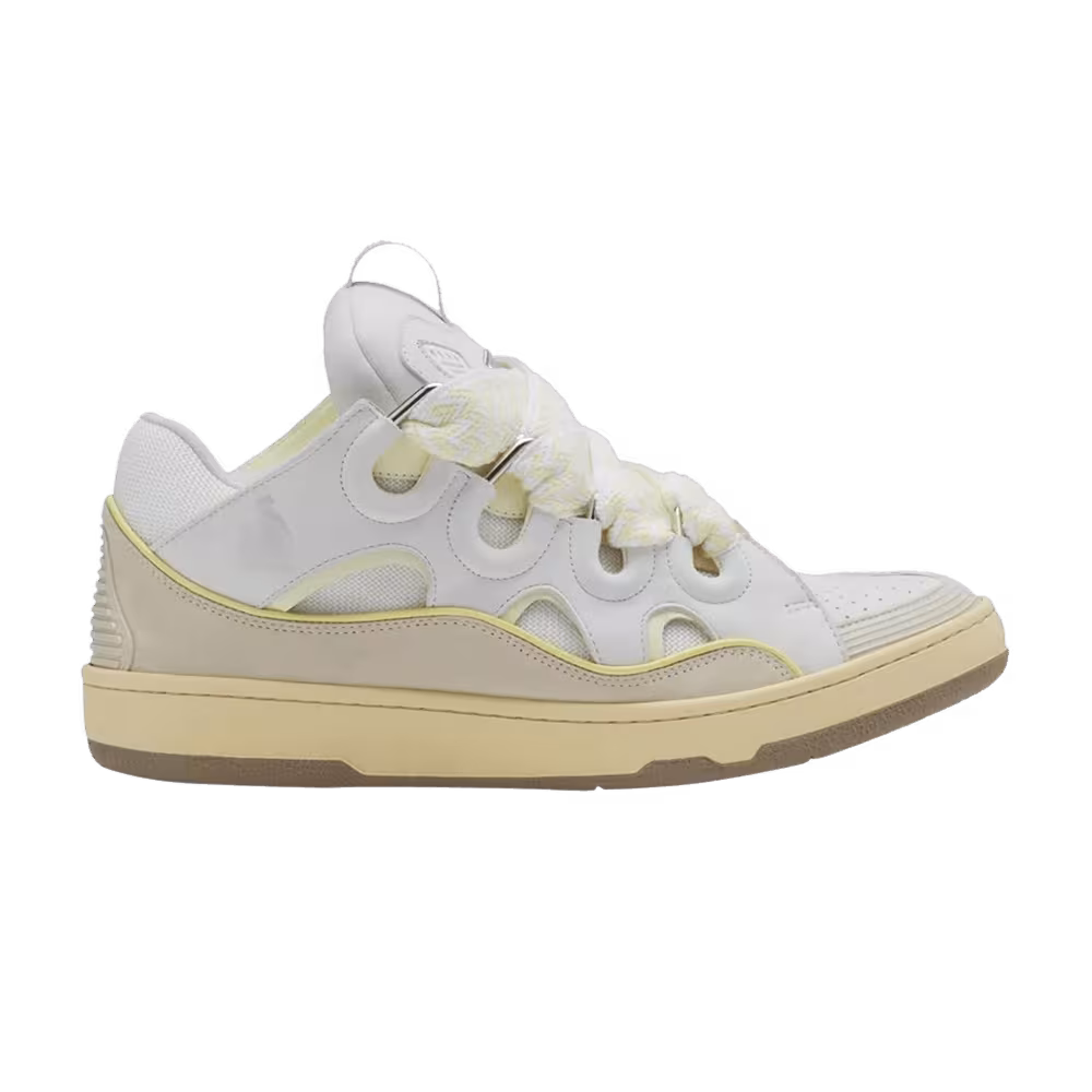Lanvin Curb Sneaker White Beige