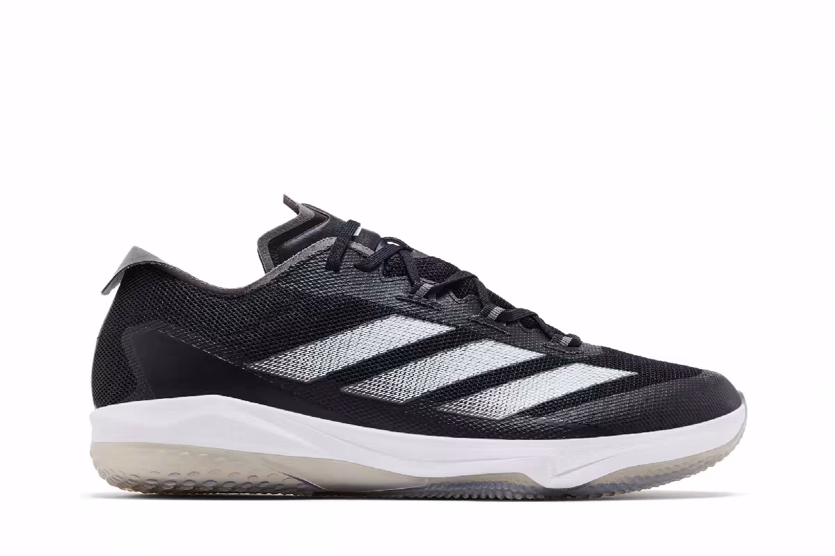 adidas Adizero Impact Turf Black White Grey, view 2