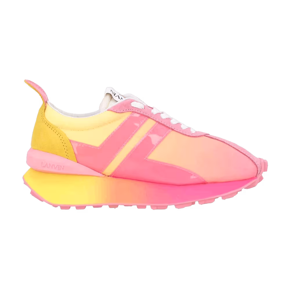 Lanvin Women's Bumpr Sneaker Pink Yellow