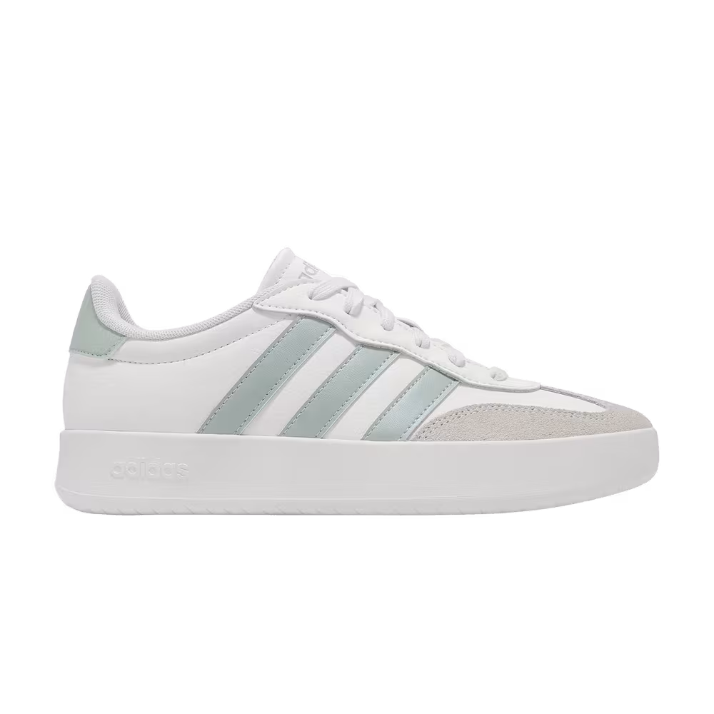 Adidas Women's Barreda Off White Linen Green Metallic