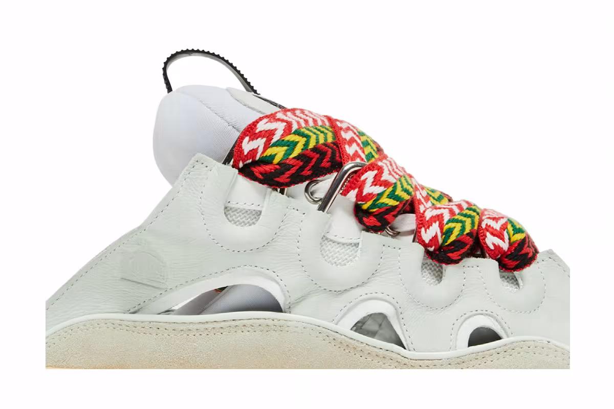 Lanvin Curb Mule White, view 3