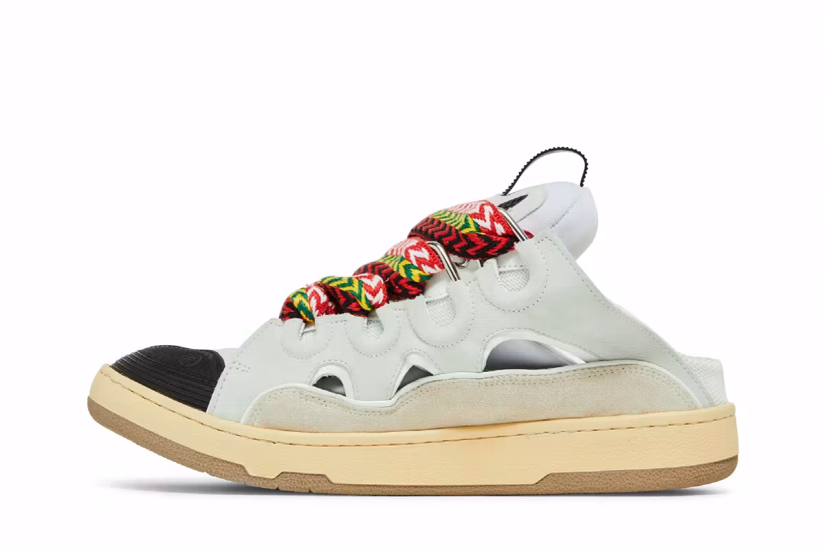 Lanvin Curb Mule White, view 4