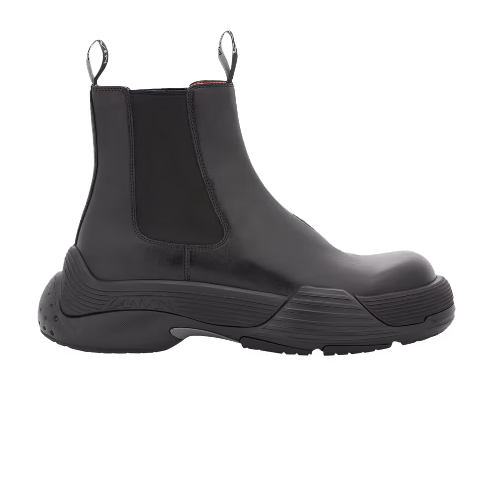 Lanvin Flash-X Bold Leather Boot Black