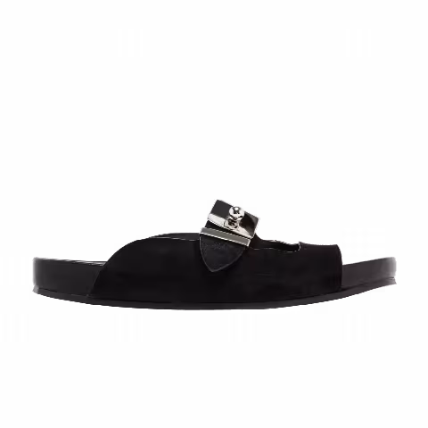 Lanvin Buckle Slides 'Black'
