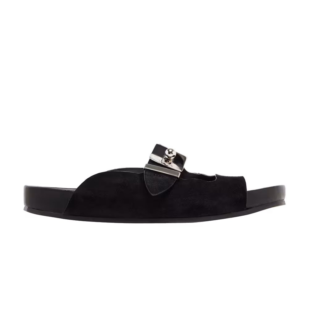 Lanvin Buckle Slides Black