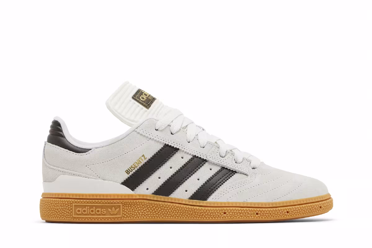 adidas Busenitz Pro Crystal White Olive Gum, view 2