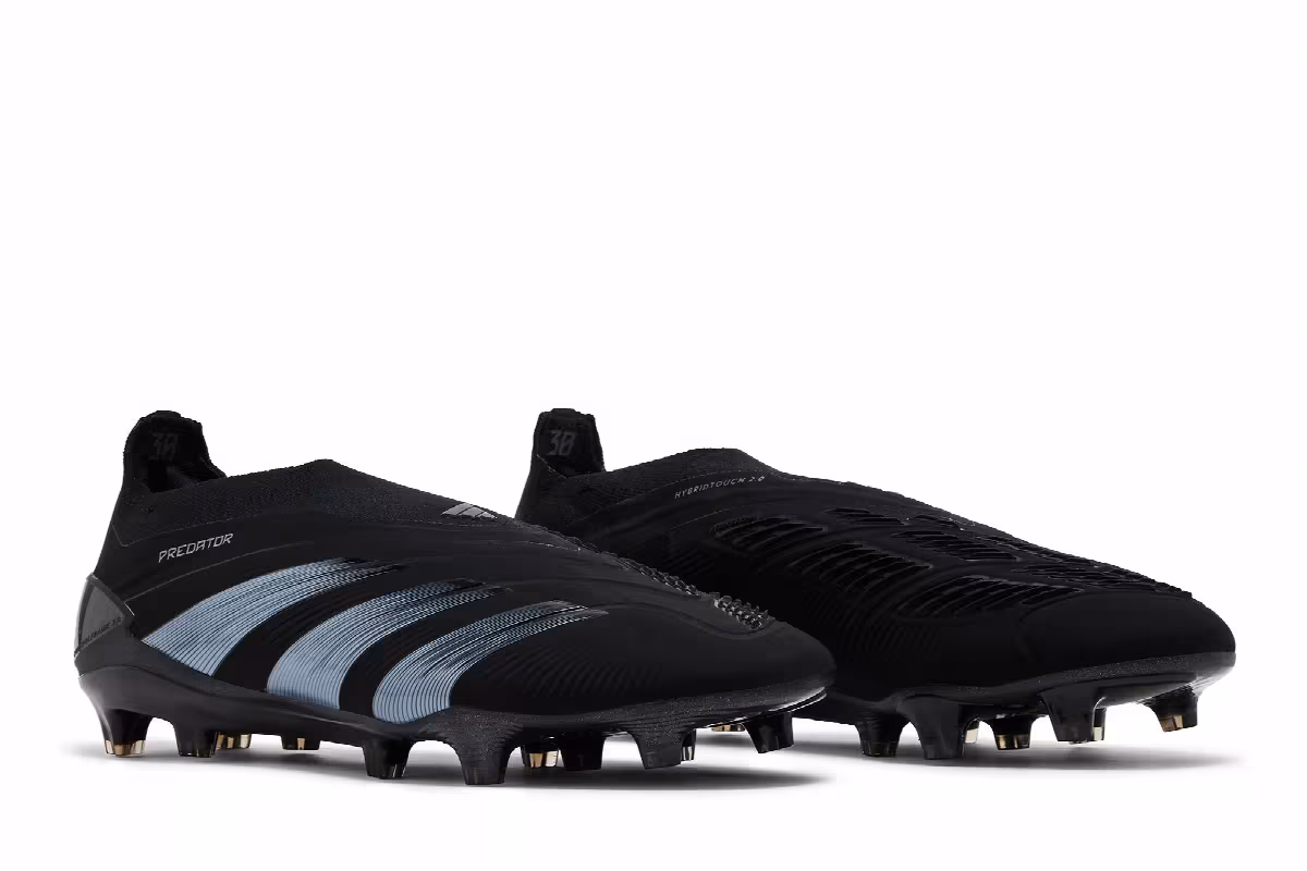 adidas Predator 24 Elite Laceless FG Base Black Pack, view 9