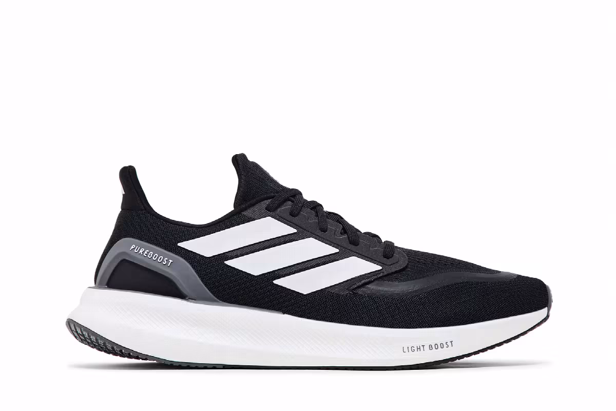 adidas PureBoost 5 Black White, view 2
