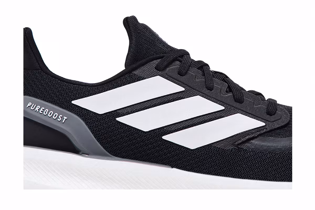 adidas PureBoost 5 Black White, view 3