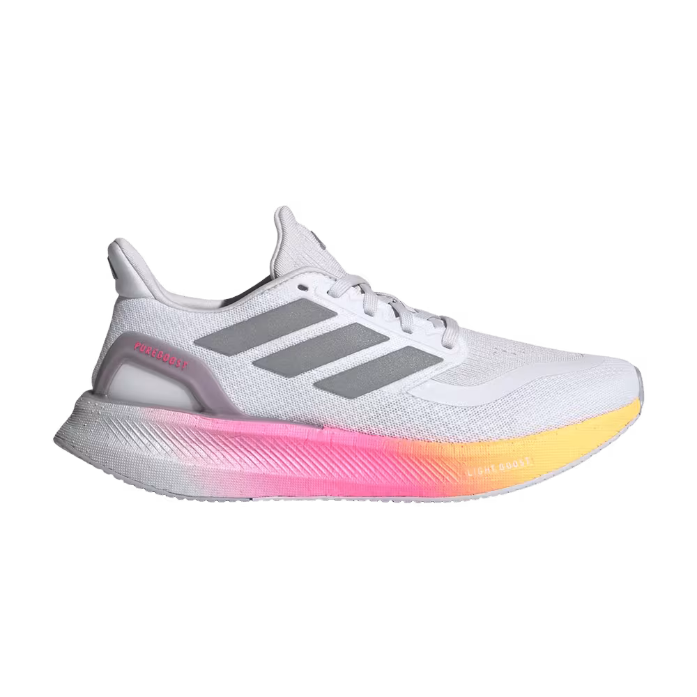 Adidas Women's PureBoost 5 White Lucid Pink