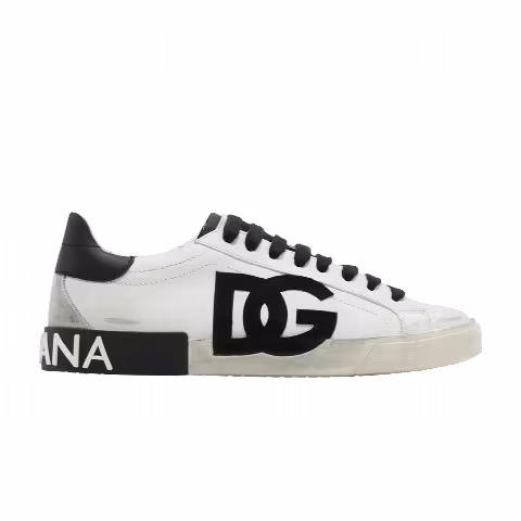 Dolce & Gabbana Portofino Vintage 'DG Logo Print - White Black'
