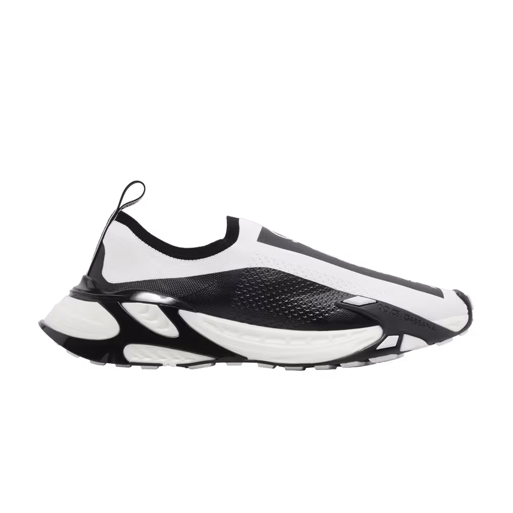 Dolce & Gabbana Stretch Mesh Fast Sneaker White Black