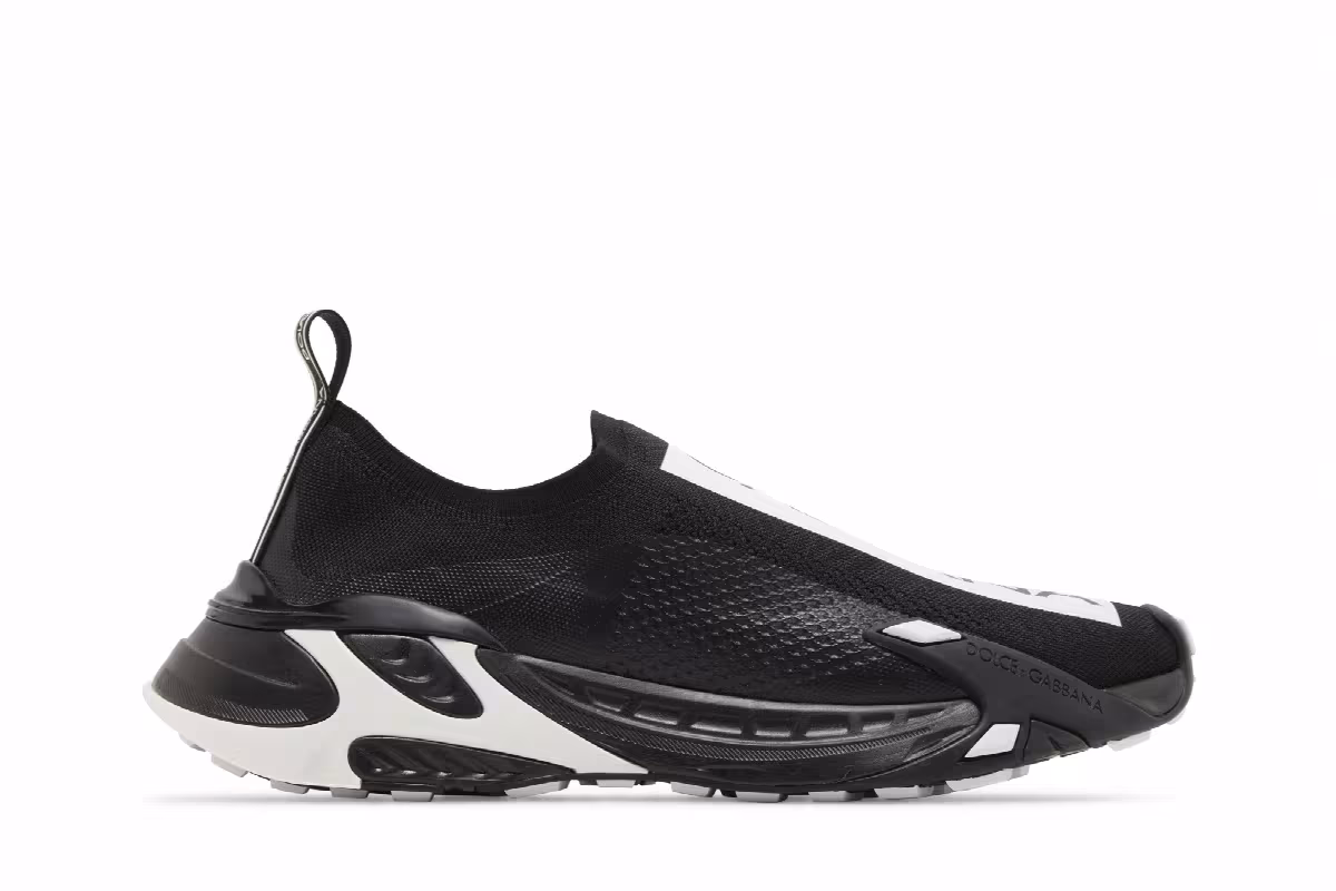 Dolce & Gabbana Stretch Mesh Fast Sneaker Black, view 2