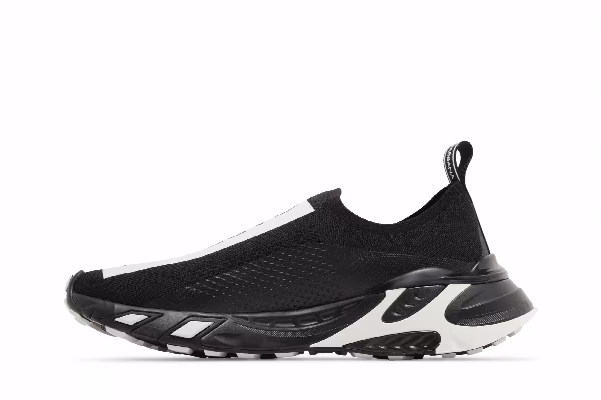 Dolce & Gabbana Stretch Mesh Fast Sneaker Black, view 4