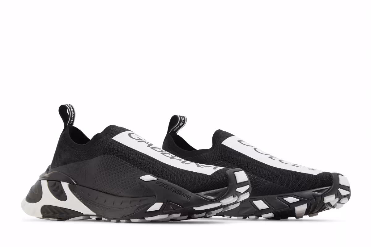 Dolce & Gabbana Stretch Mesh Fast Sneaker Black, view 9