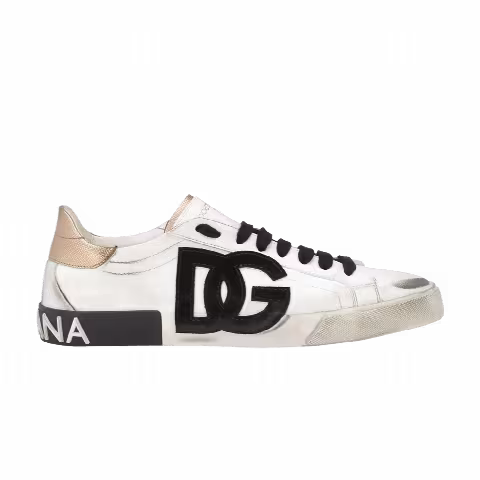 Dolce & Gabbana Portofino Vintage 'DG Logo Print - White Gold'