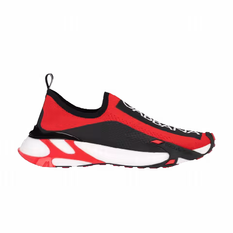 Dolce & Gabbana Stretch Mesh Fast Sneaker 'Red Black'
