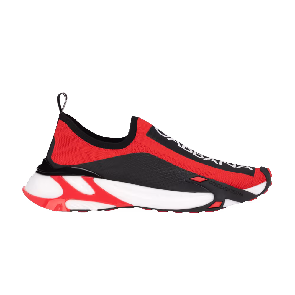 Dolce & Gabbana Stretch Mesh Fast Sneaker Red Black