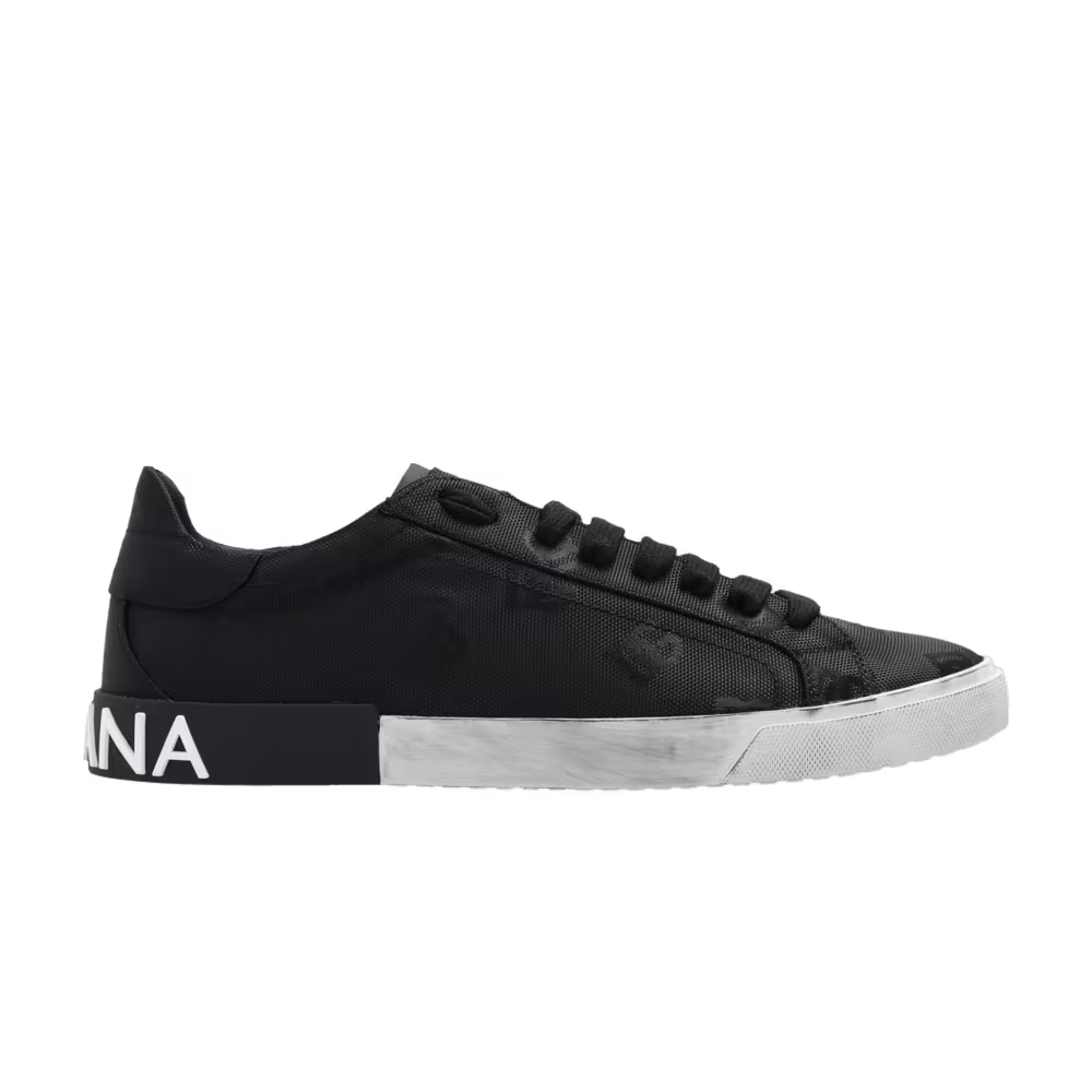 Dolce & Gabbana Portofino Vintage All Over Logo - Black