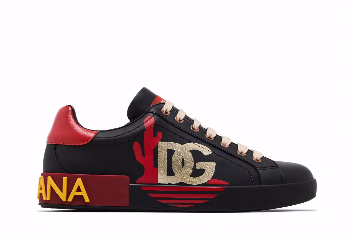 Dolce & Gabbana Portofino Low Black Red Cactus, view 2