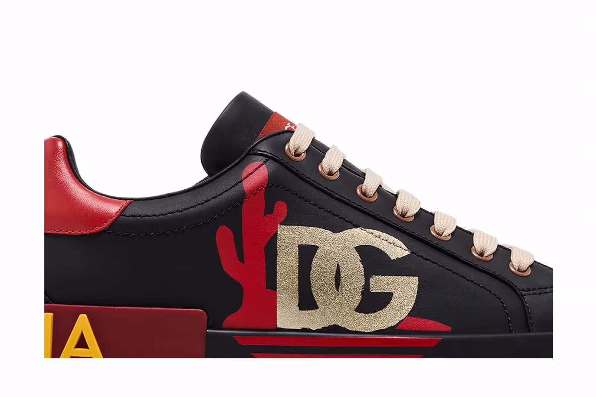 Dolce & Gabbana Portofino Low Black Red Cactus, view 3