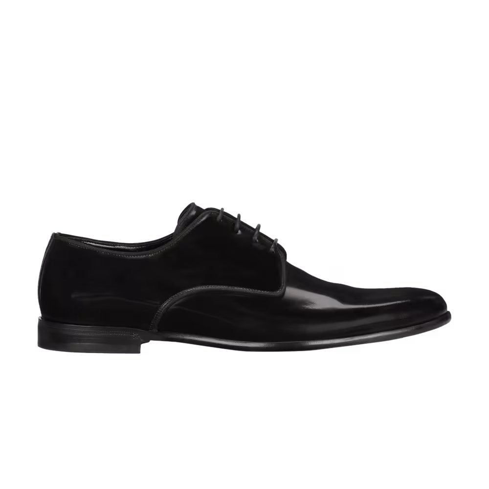 Dolce & Gabbana Brushed Calfskin Derby Black