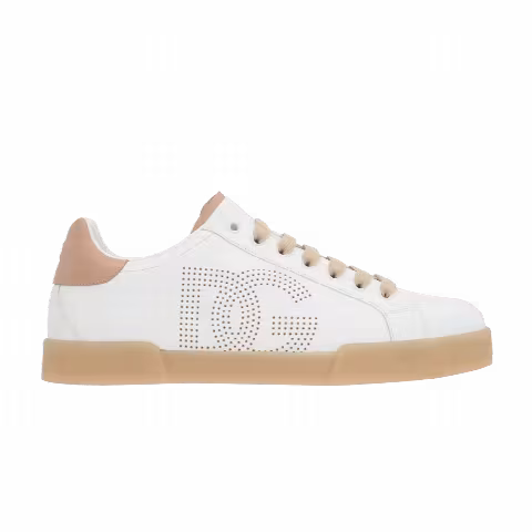 Dolce & Gabbana Portofino 'Perforated DG Logo - White Cream'