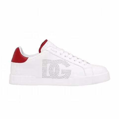 Dolce & Gabbana Portofino 'Perforated DG Logo - White Red'